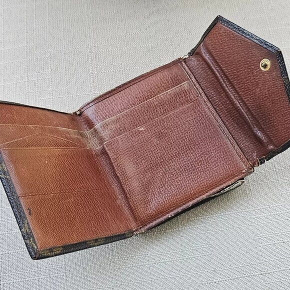 Vintage Louis Vuitton Wallet Brown Card Holder Trifold Purse Made in France Auth - Picture 4 of 12